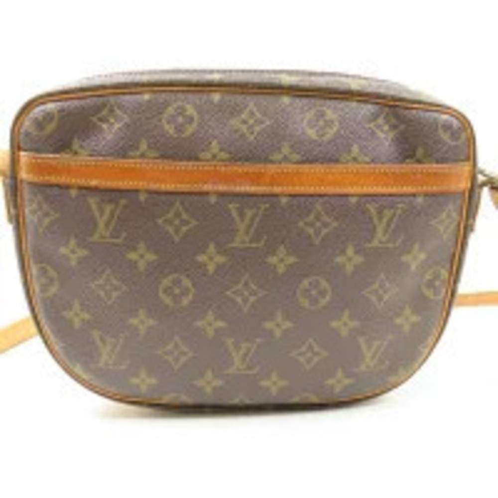 Louis Vuitton Monogram Shoulder Jeune Brown Leather Crossbody Fille Bag
